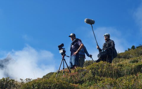 Tonassistent für Bergfilm in den Schweizer Alpen