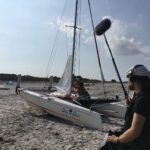 Tonassistent am Strand von Hiddensee