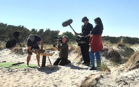 Tonassistent am Strand von Prerow